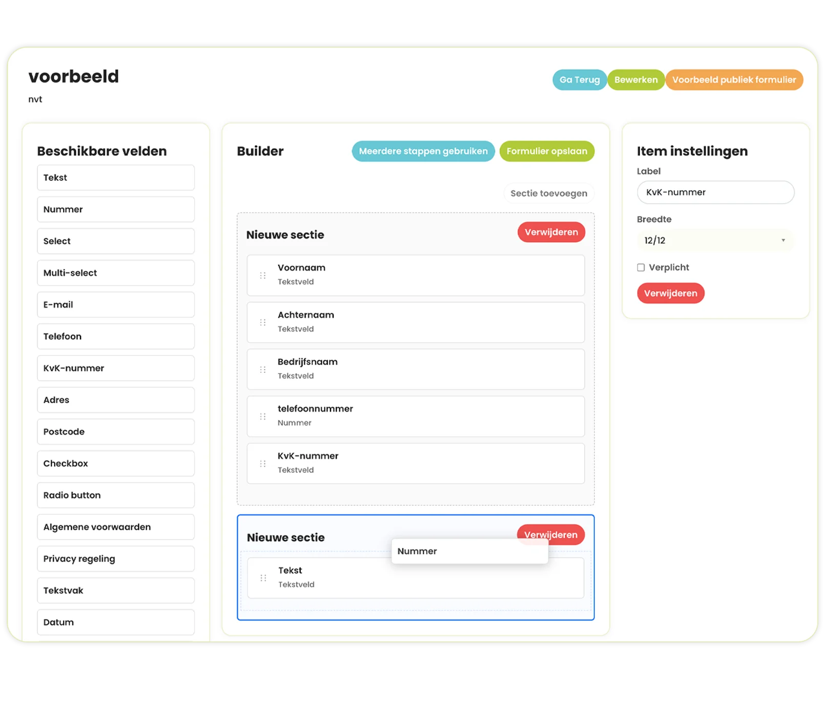 SolvCRM+ offertesoftware met klantinformatie en aangesloten bedrijfsprocessen